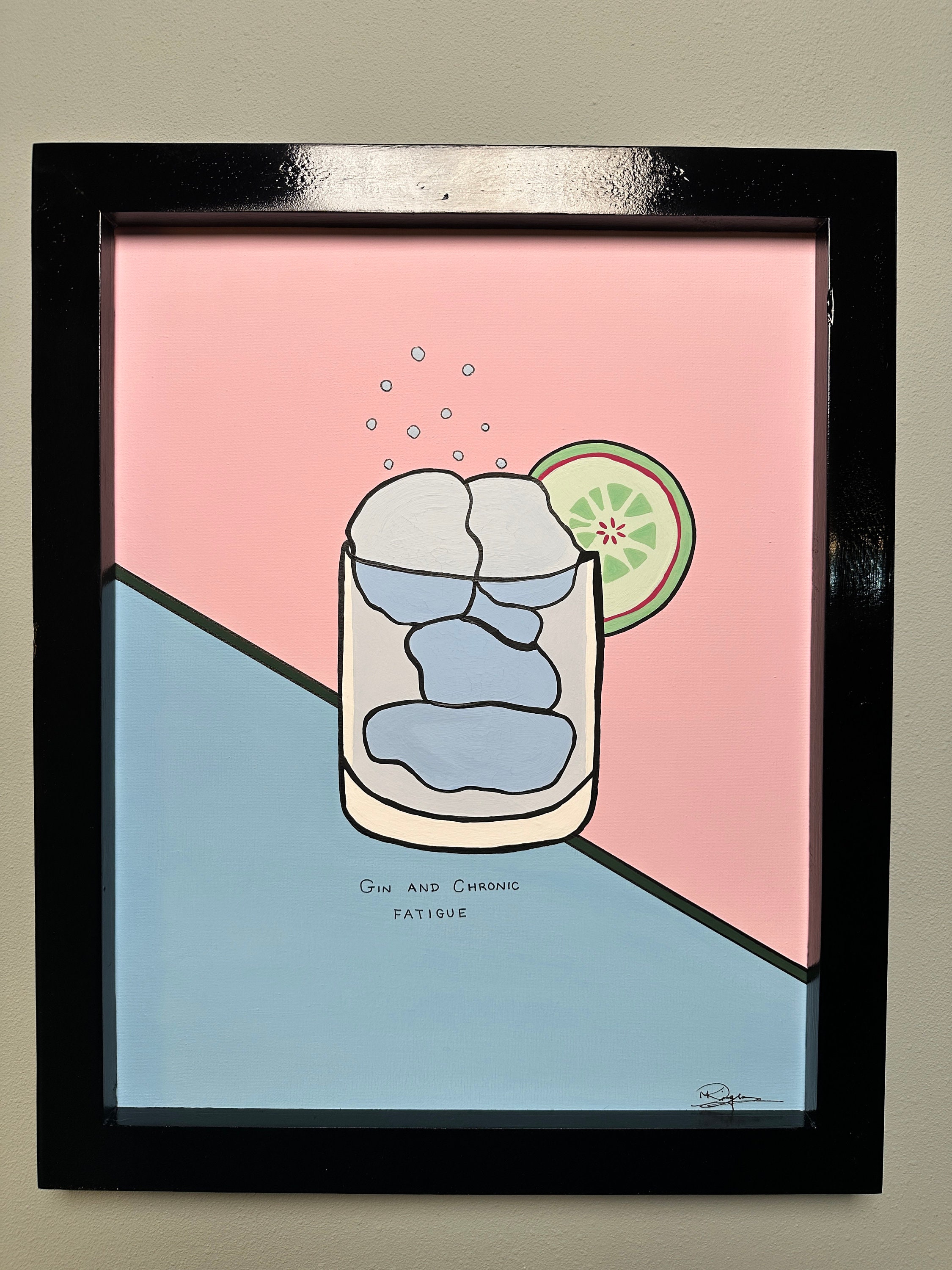 ジン タンカレー ジントニック 壁掛け アートジン・トニック・アート