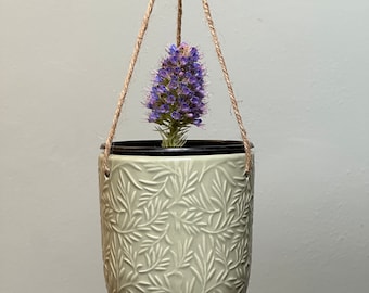 Hanging Planter Pot Indoor Outdoor Plant || Home Decor || Plant Life || Cute Ceramic Adjustable Garden Planters || Modern Mini Flower Pots