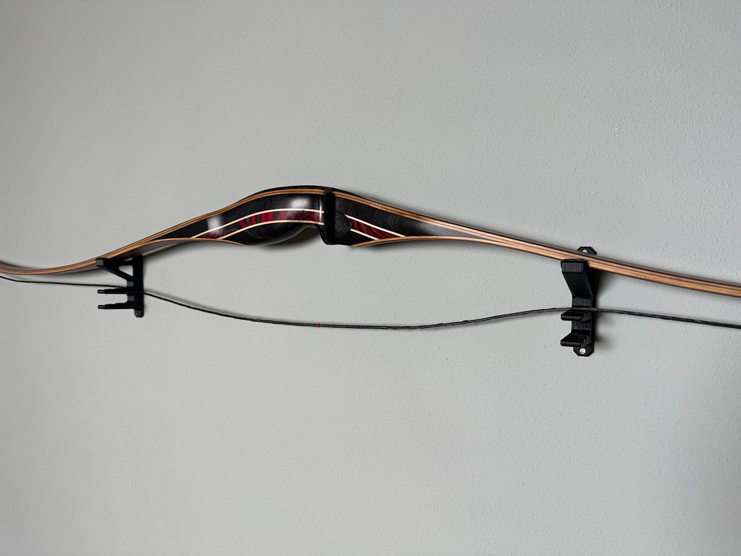 Wall Mount Bow Holder Bow Hanger Bow Rack Etsy