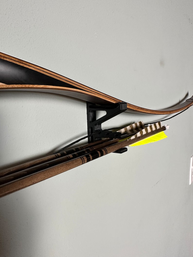 Wall Mount Bow Holder Bow Hanger Bow Rack Etsy