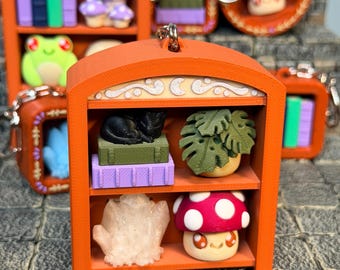 Witchy Bookcase Nook Clicker Keychain Fidget Toy - Sensory Fidget ADHD Toy