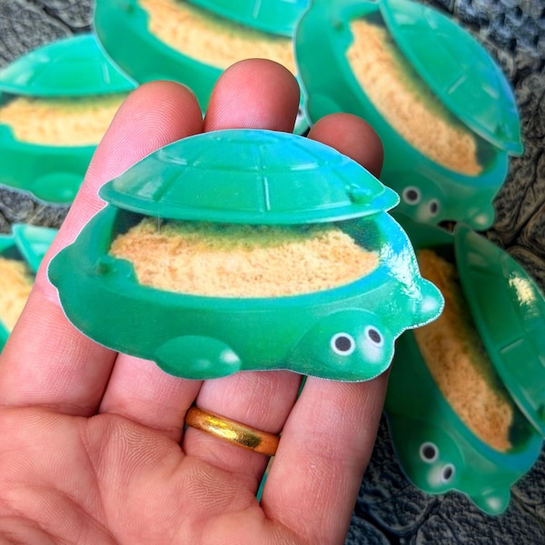 Sandpit Turtle Sticker - Funny misheard Lyric - Bring Me The Horizon