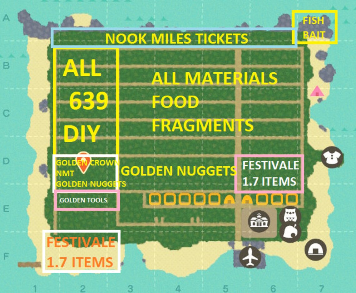 Ultimate 24/7 Treasure Island Animal Crossing New Horizons Etsy