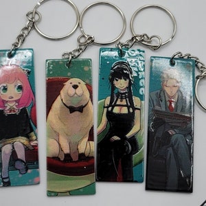 Spy X Family Anya, Alexander, Yor, Loid Forger Anime Single Keychain