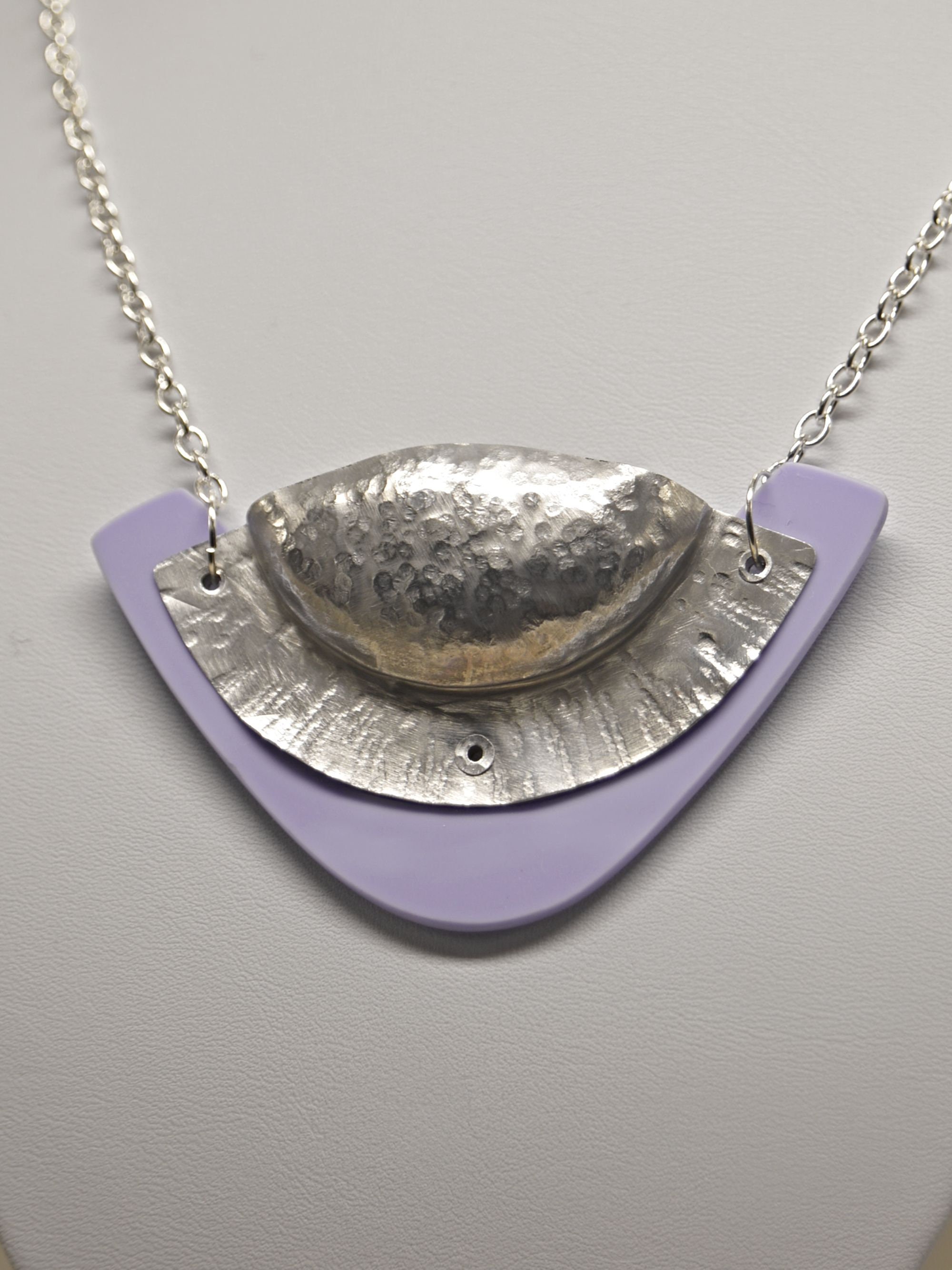 Aluminium Soda Can Necklace with Lilac Acrylic Shape Etsy