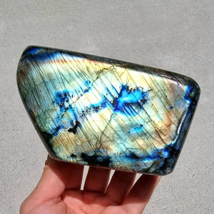 Blue Flash Labradorite, Labradorite Freeform, Spectrolite, High Flash Free Standing Display Specimens, Polished Labradorite Free Form