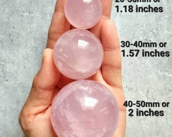 Rose Quartz Sphere, Star Rose Quartz Sphere, Healing Heart Chakra, Self Care Crystal