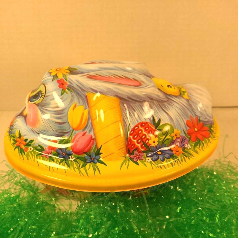 Vtg 70s Walgreens Easter Bunny in Basket Plastic Molded Etsy
