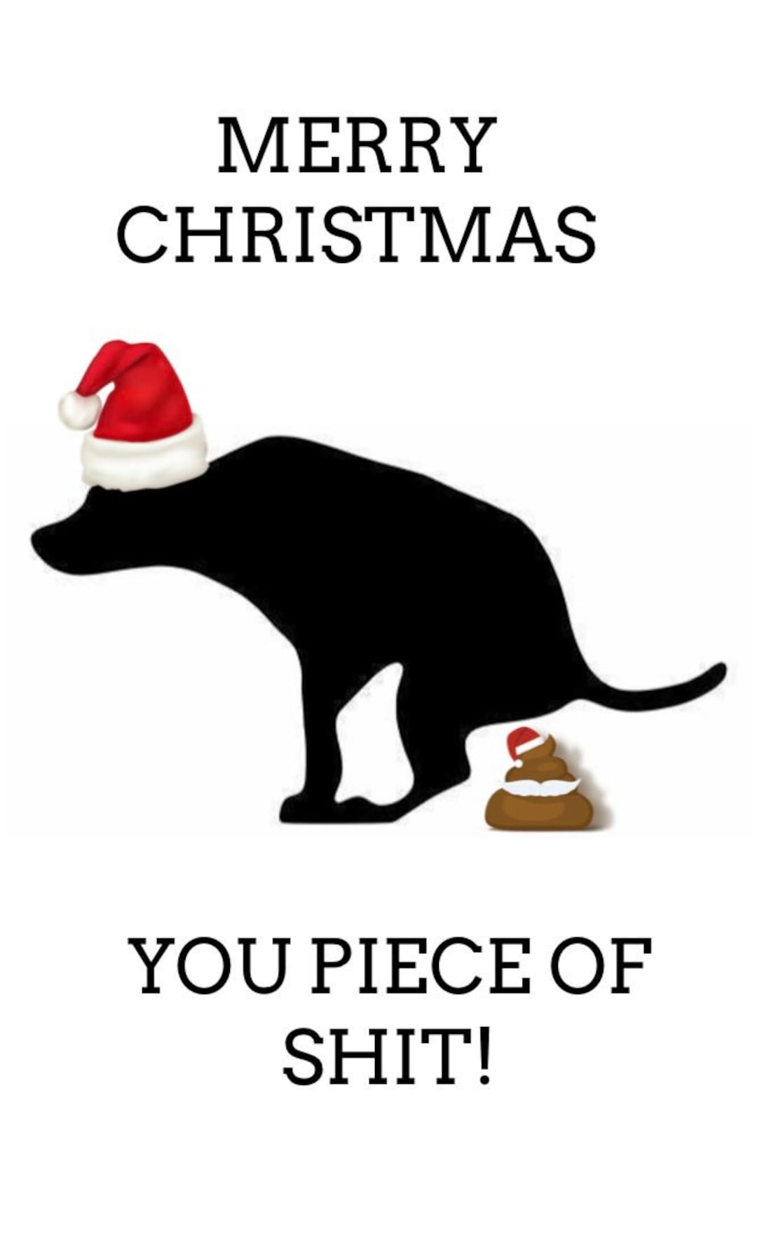 Dogs Christmas Card Funny Card Christmas Adult Cards Etsy