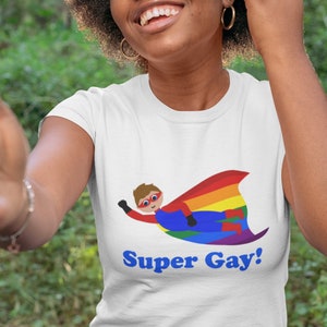 Super Gay T-Shirt | Gay Superheld shirt | Gay Cartoon Unisex t-shirt