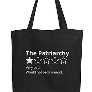 Patriarchy Review Tragetasche | Feministische Tasche | Frauenrechte Tragetasche