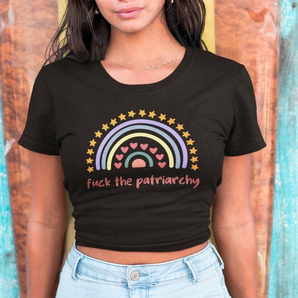 Fuck the Patriarchy Croptop | Feminist Crop Top | Feminist T-Shirt | Slim Fit
