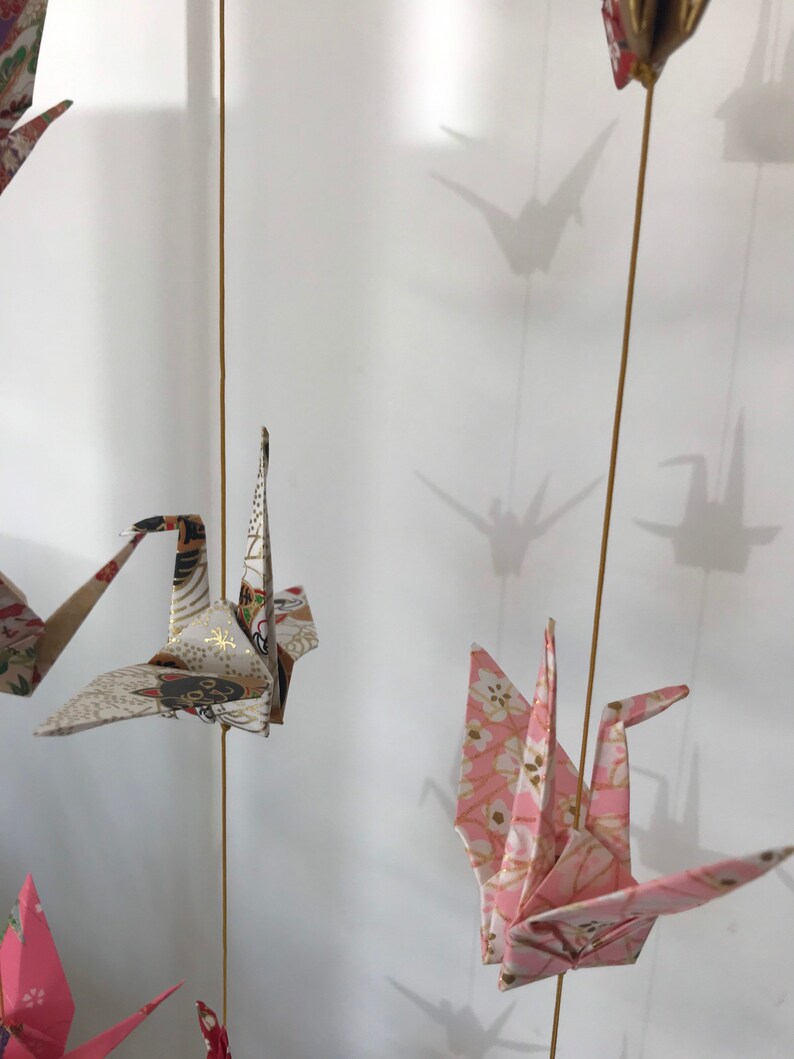 Large Origami Crane Garland Wedding Decoration Birthdays Etsy