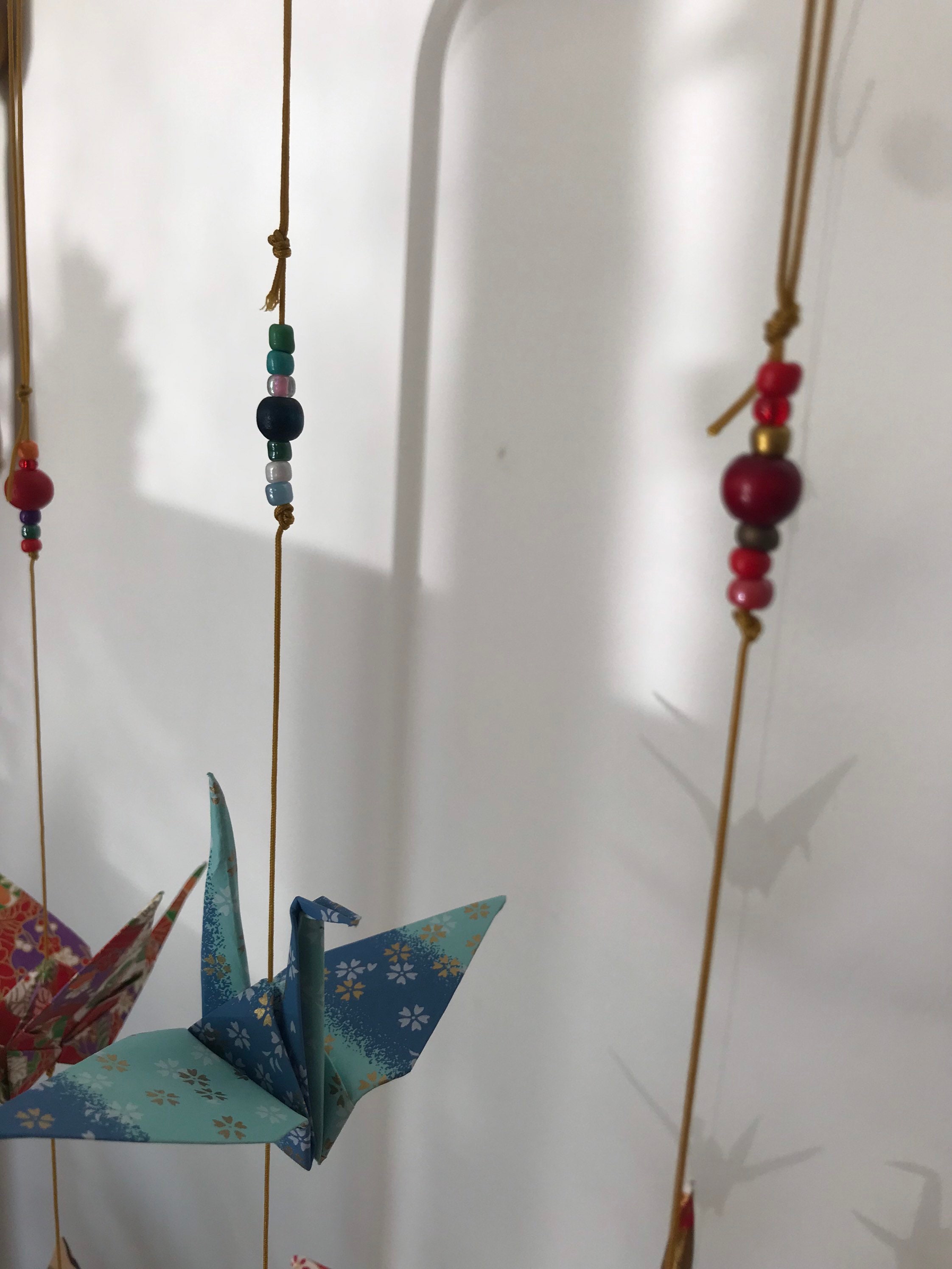 Large Origami Crane Garland Wedding Decoration Birthdays Etsy