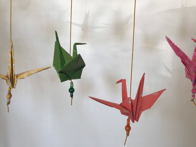 Large Origami Crane Garland Wedding Decoration Birthdays Etsy
