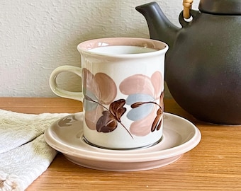 Arabia Finland KORALLI tall coffee cup and saucer