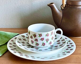 Zeldzaam! Arabia Finland PIKKUKUKKA koffiekop, schotel en zijbord