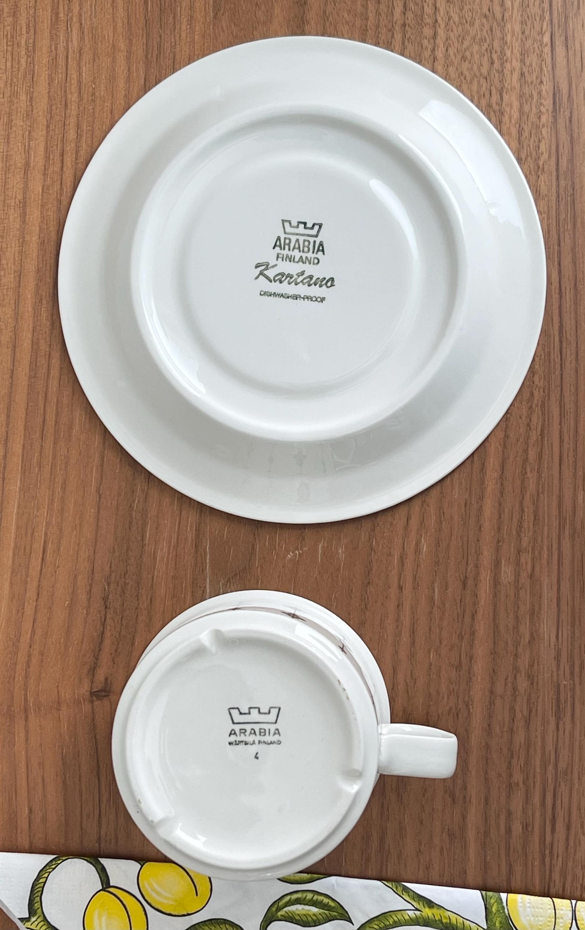 アラビア フィンランド KARTANO ティーカップ＆ソーサー - Etsy 日本