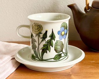 Arabia Finland FLORA cacaokop en schotel