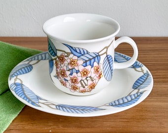 True Finding! Arabia Finland ARCTICA POSLIINIKUKKA coffee cup & saucer