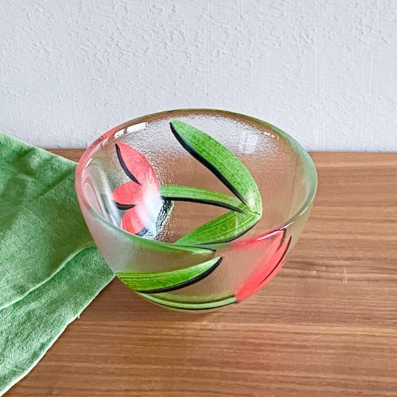 Kosta Boda TULIPA ハンドペイントガラスボウル - Etsy 日本