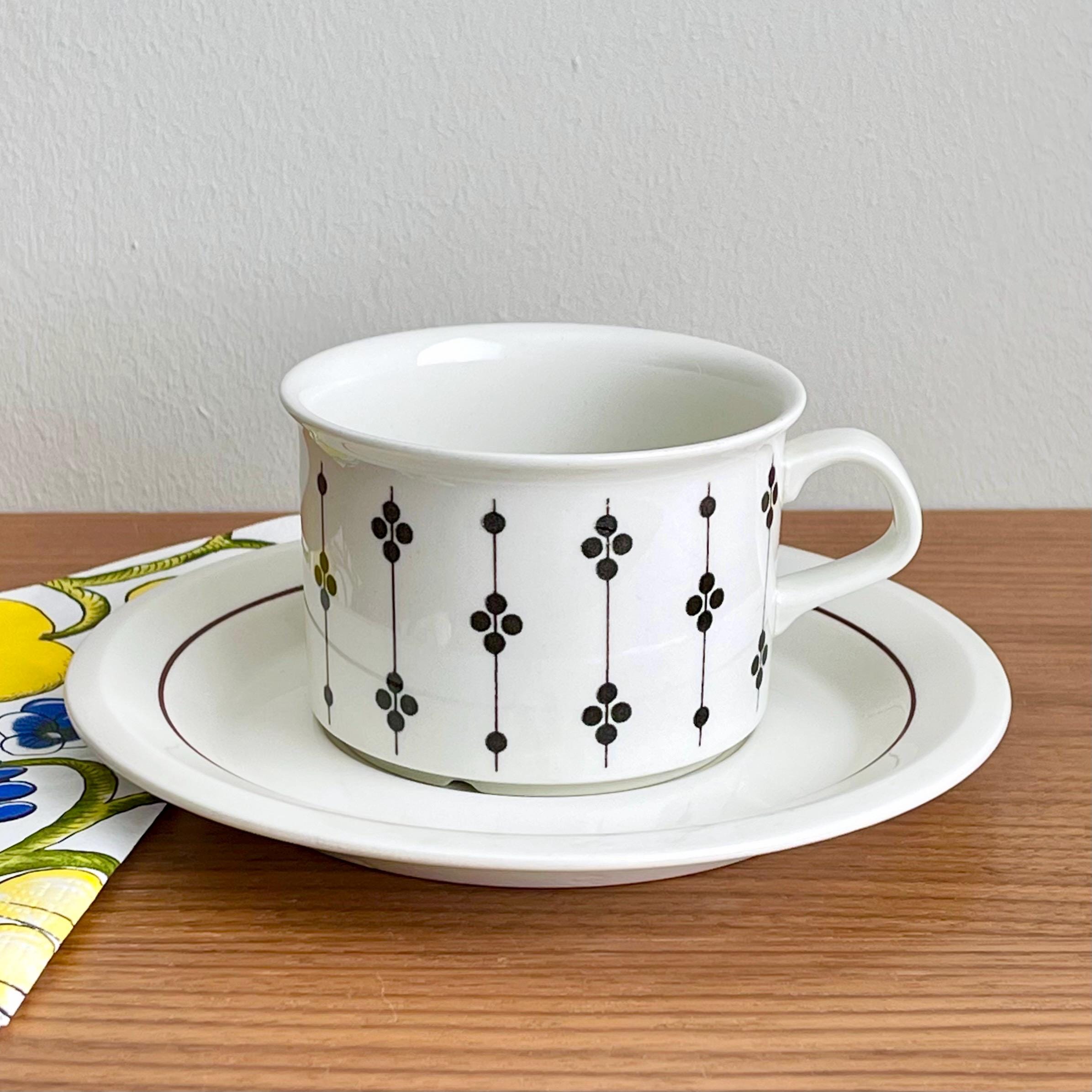 アラビア フィンランド KARTANO ティーカップ＆ソーサー - Etsy 日本