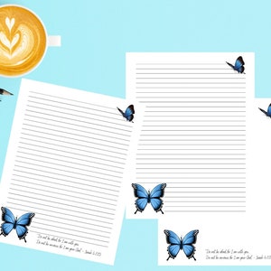 Butterfly Letter Writing Printable. Isaiah 41:10. PDF 11"x8.5". Jw Letter Writing. Jw Ministry. JW stationary. JW Printable Stationary
