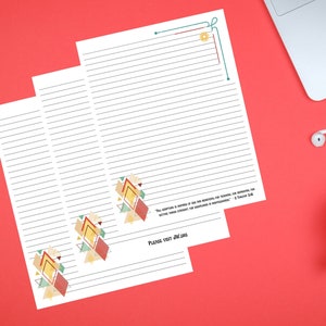 Cartas Art Deco para imprimir 2 Timoteo 3:16. PDF 11" x 8,5". Cartas para escribir a los testigos de Jehová. Ministerio de los testigos de Jehová. Papelería para los testigos de Jehová. Papelería para las Escrituras