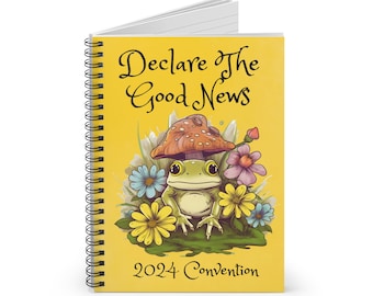 2024 Regional Convention Notebook. Declare the Good News. Frog Journal for Special Convention. Lined tablet for taking notes. JW gift