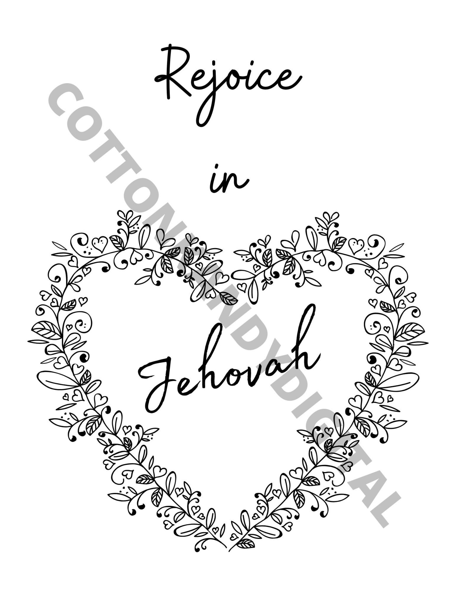 Set of 2 Rejoice in Jehovah Coloring Pages. JW 2021 Circuit - Etsy