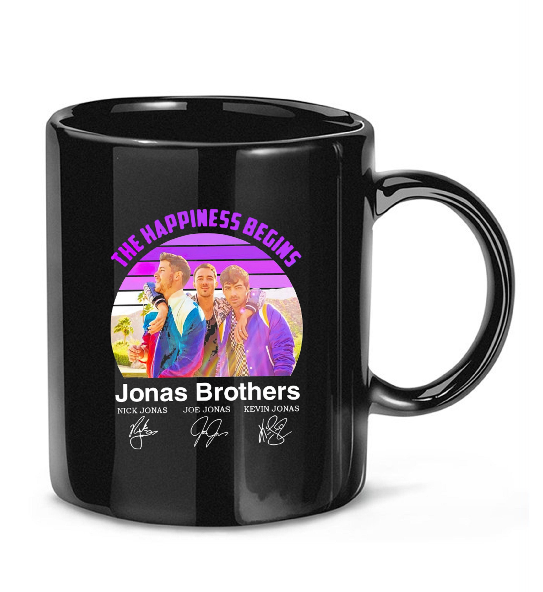The Happiness Begins Jonas Brothers Mug Gift Print Design Etsy