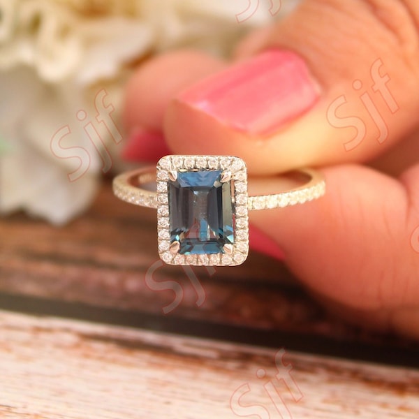Topaz Wedding Ring Etsy
