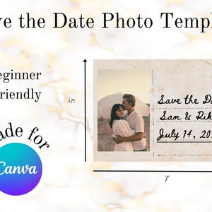 Salvar o modelo de cartão postal da data | Fácil de usar | Personalizado | Decoração de casamento | Anúncio de noivado