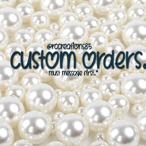 Custom Shoe Orders: Message Me First