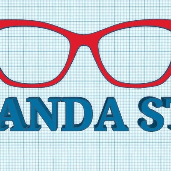 WANDA TOPPER STL File for 3D Printing, Digital Download, stl, Eyeglasses stl, Eyeglasses Frame, Glasses, Eyewear, Topper,
