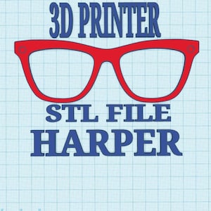 File STL HARPER TOPPER per stampa 3D, download digitale, stl, occhiali stl, montatura per occhiali, occhiali, occhiali, Topper,
