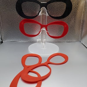 1 HIPPIE 3D Printed Magnetic Glasses Topper with Magnets INSTALLED Pair Compatible