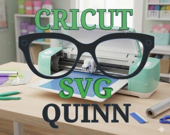 Quinn Brillen Topper SVG-Datei - Cricut kompatibel (Digital Download)