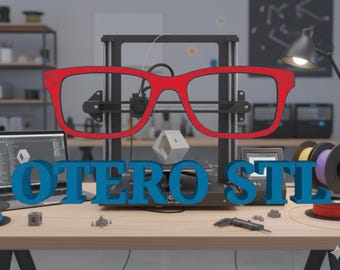 OTERO メガネトッパー 3D プリント用 STL ファイル (デジタルダウンロード)