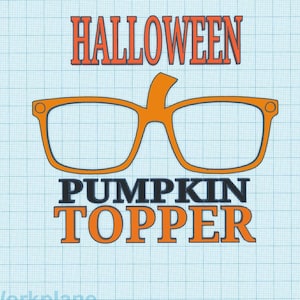 1 3D Printed Halloween Pumpkin Topper Magnetic Glasses Toppers with Magnets