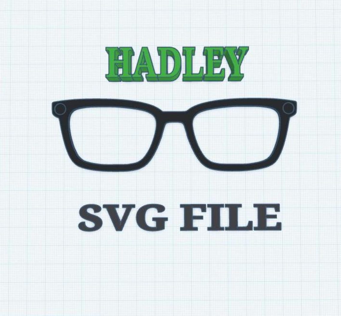 HADLEY Eyewear Topper SVG File: Cricut Glasses Frame (digital Download ...