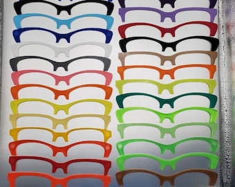 1 BROW 3D Printed Magnetic Glasses Topper blank with Magnets INSTALLED Pair Compatible