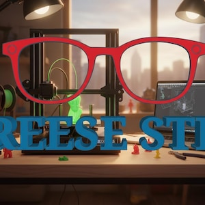 Archivo STL de adorno para gafas REESE para impresión 3D (descarga digital)