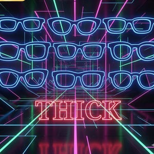 3D  Printed Magnetic Thick Glasses Topper Blank: DIY Craft Blanks