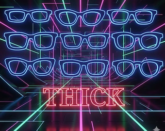 3D  Printed Magnetic Thick Glasses Topper Blank: DIY Craft Blanks
