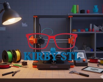 Kirby Eyeglasses Topper STL File for 3D Printing (Digital Download)