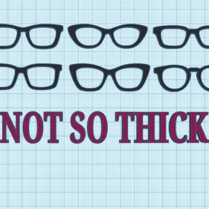 1 0R 5 Not So THICK 3D Printed Magnetic Glasses Topper blank with Magnets INSTALLED Pair Compatible | Please Read Description |