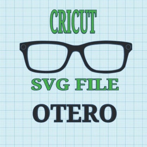 OTERO TOPPER SVG File, Occhiali, Topper, Svg, Download digitale, svg, Occhiali da vista svg, Montatura occhiali, Occhiali, cricut