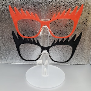 1  Eyelash 3D Printed Magnetic Glasses Topper blank with Magnets INSTALLED Pair Compatible