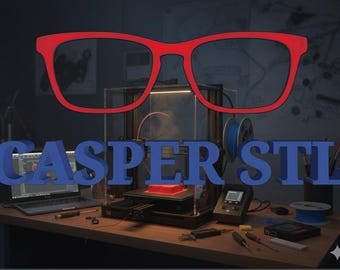 Eyeglasses Topper STL File for 3D Printing (Digital Download)